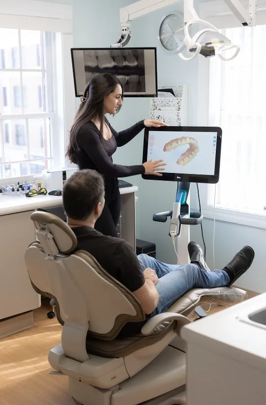 Digital impression technology demonstration at Smile Design Dental Team